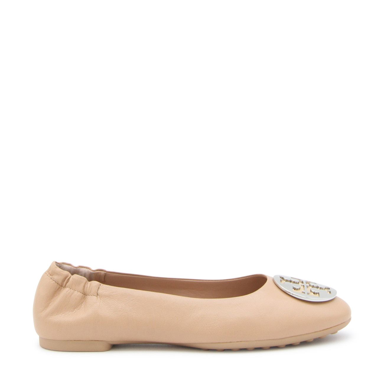 LIGHT SAND LEATHER CLAIRE FLATS