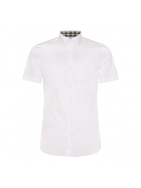 Burberry white store short sleeve shirt