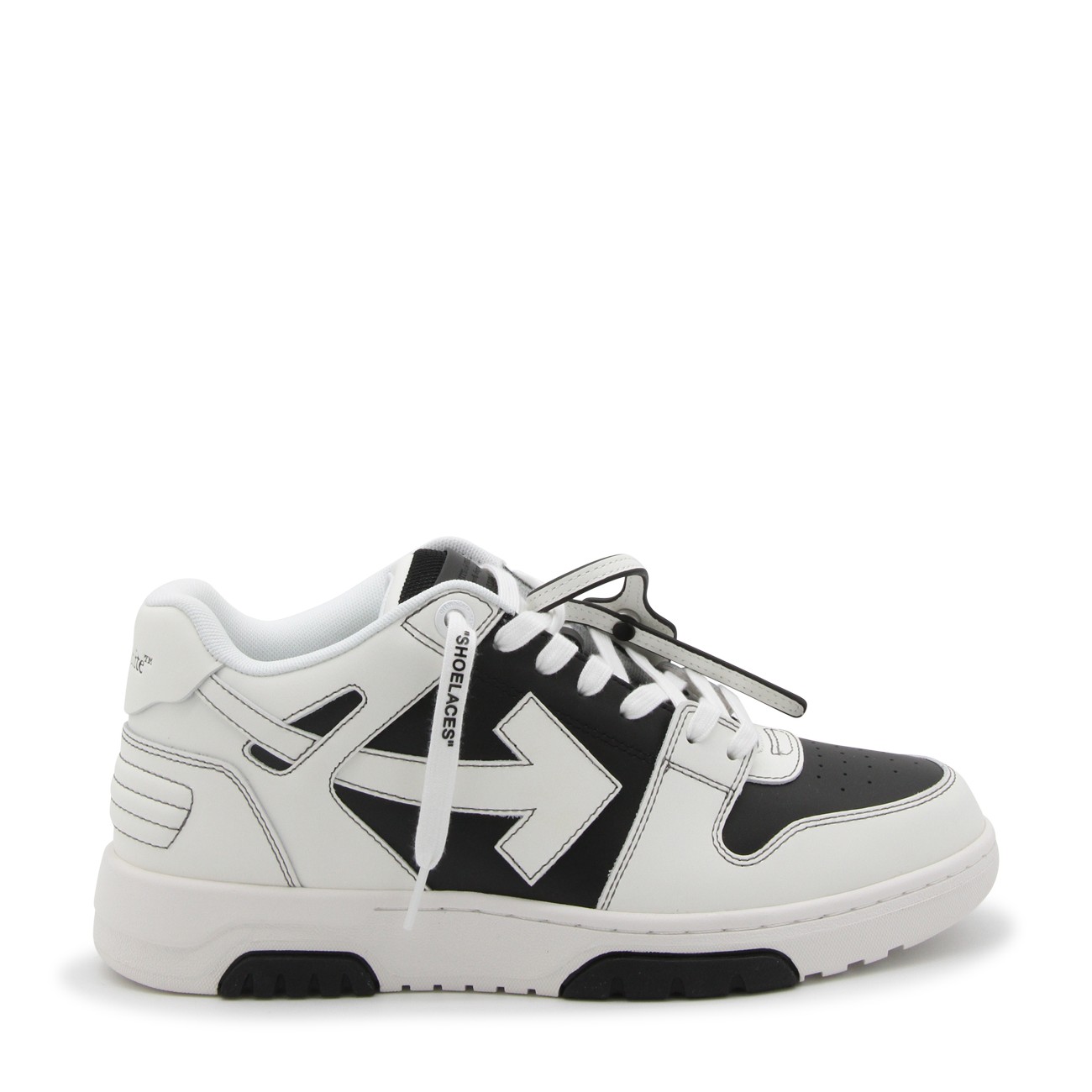 Out Of Office leather sneakers in black - Off White