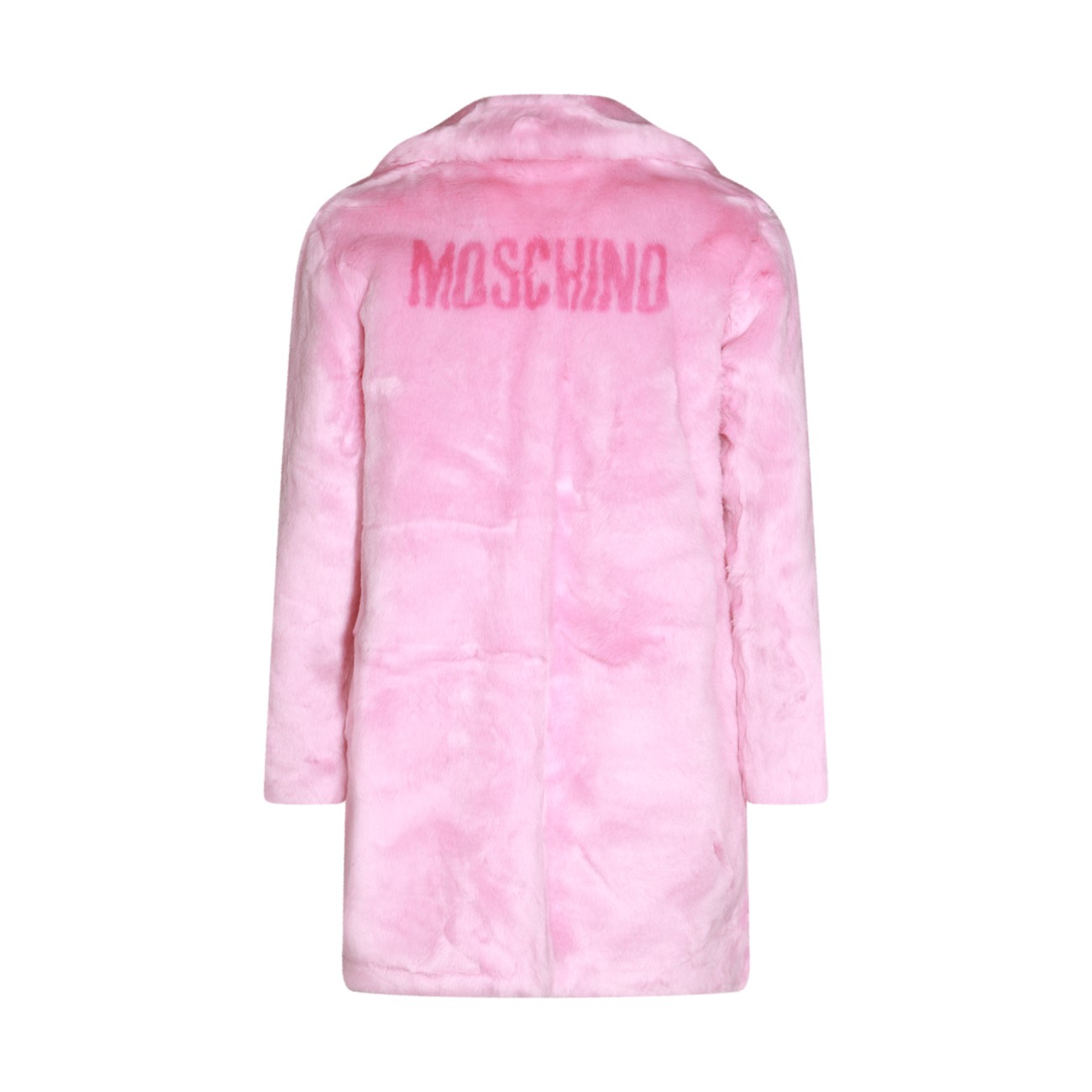 Moschino pink fur coat best sale