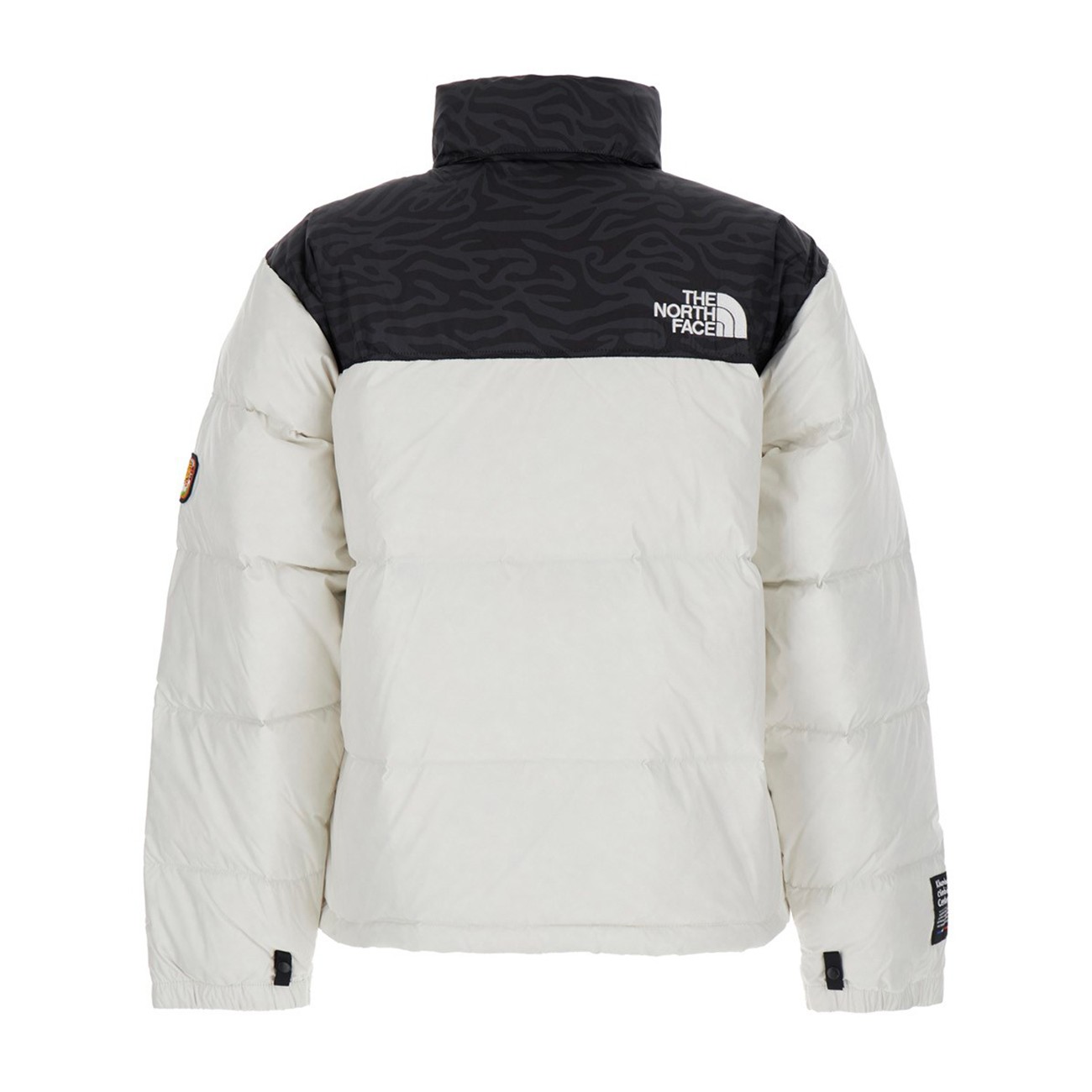 WHITE AND BLACK DOWN JACKET